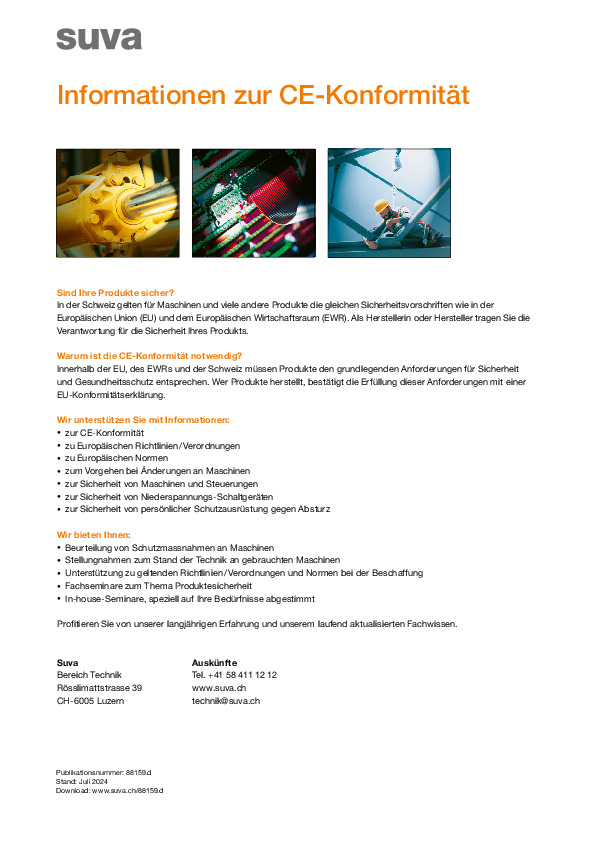 Factsheet: Antworten auf Fragen zur CE-Konformität